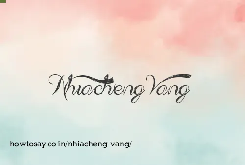 Nhiacheng Vang