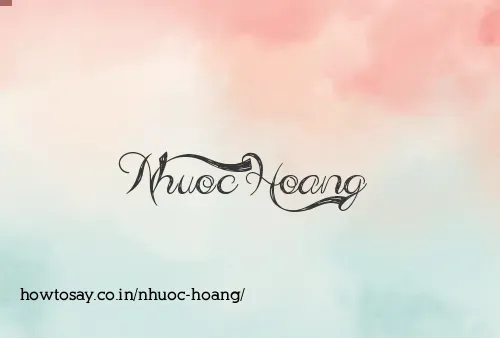 Nhuoc Hoang