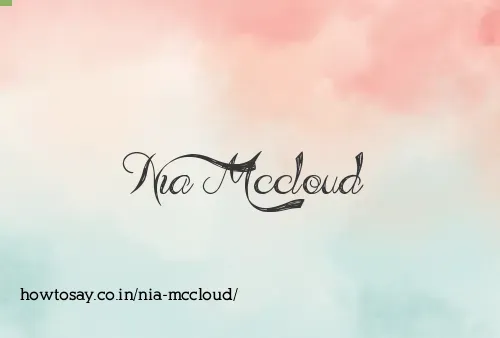 Nia Mccloud