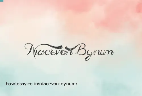 Niacevon Bynum