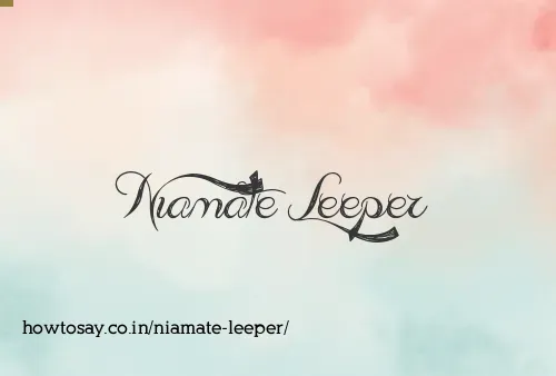 Niamate Leeper