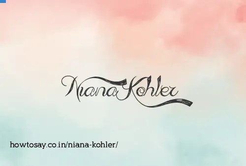 Niana Kohler