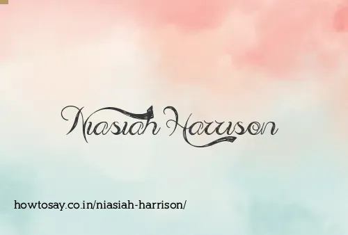 Niasiah Harrison
