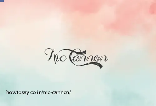 Nic Cannon