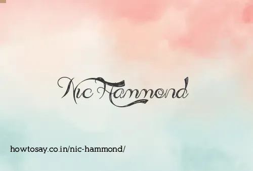 Nic Hammond