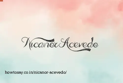 Nicanor Acevedo