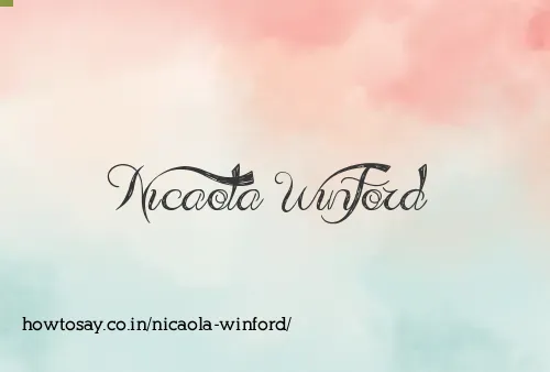 Nicaola Winford