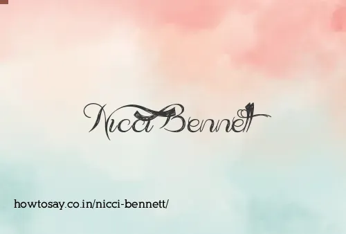 Nicci Bennett
