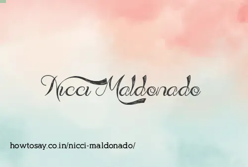 Nicci Maldonado