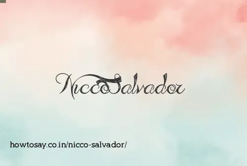 Nicco Salvador