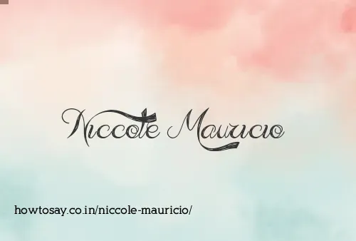 Niccole Mauricio