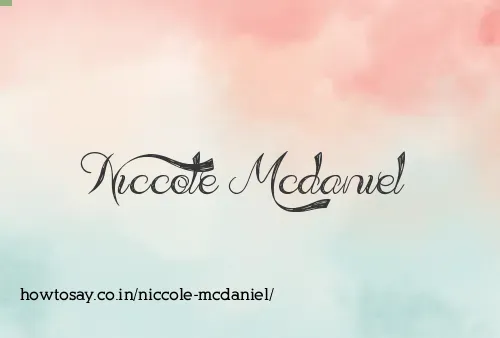 Niccole Mcdaniel