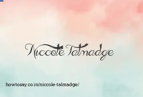 Niccole Talmadge