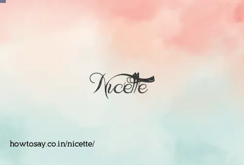 Nicette