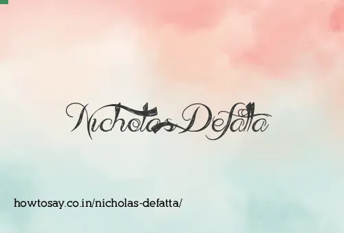 Nicholas Defatta