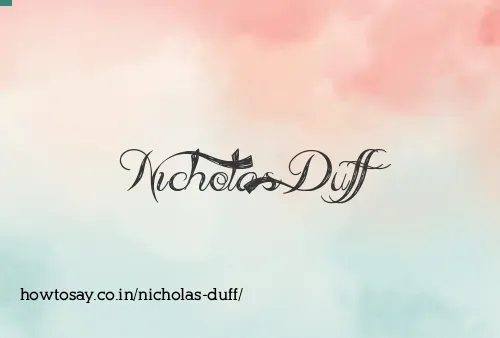Nicholas Duff