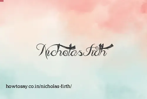 Nicholas Firth