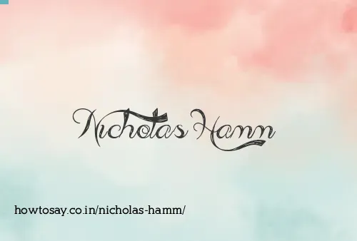Nicholas Hamm