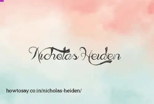 Nicholas Heiden