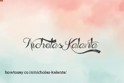 Nicholas Kalanta