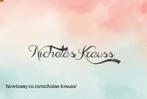 Nicholas Krauss