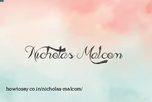 Nicholas Malcom