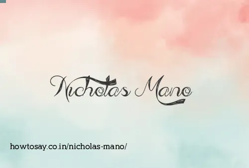 Nicholas Mano