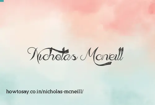 Nicholas Mcneill