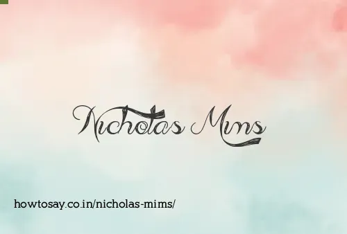 Nicholas Mims