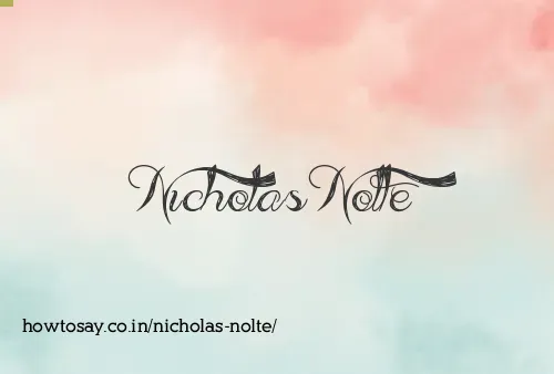 Nicholas Nolte