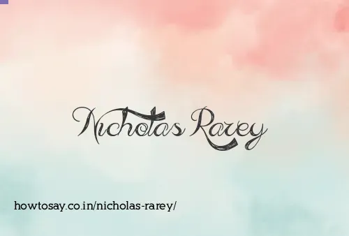 Nicholas Rarey