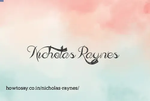 Nicholas Raynes