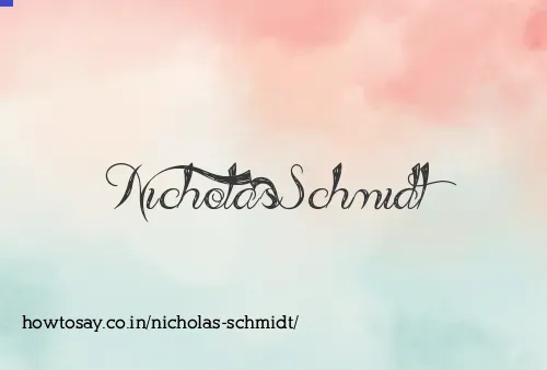 Nicholas Schmidt