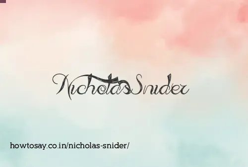 Nicholas Snider