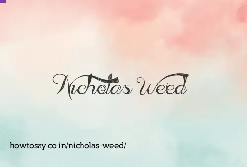 Nicholas Weed