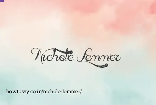 Nichole Lemmer
