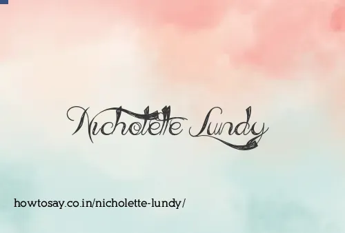 Nicholette Lundy