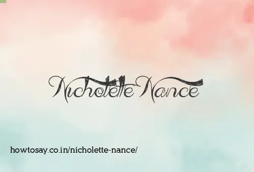 Nicholette Nance
