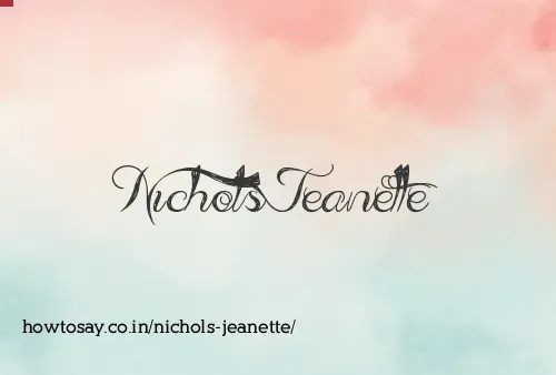 Nichols Jeanette