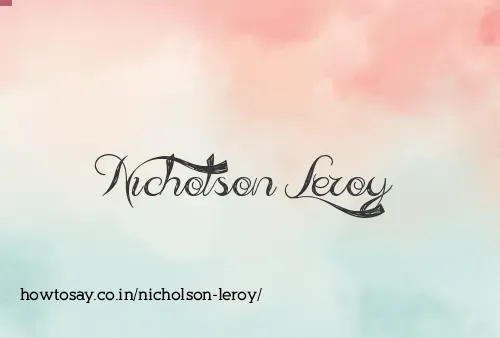Nicholson Leroy