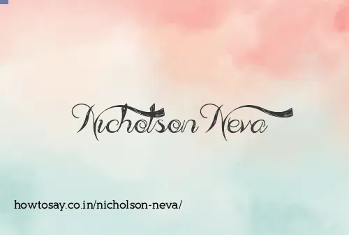 Nicholson Neva