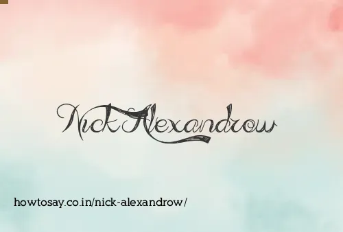 Nick Alexandrow