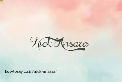 Nick Ansara