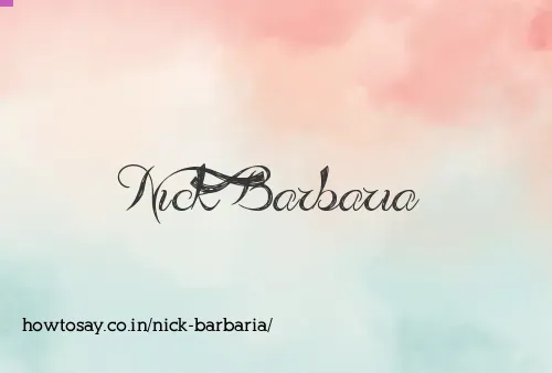 Nick Barbaria