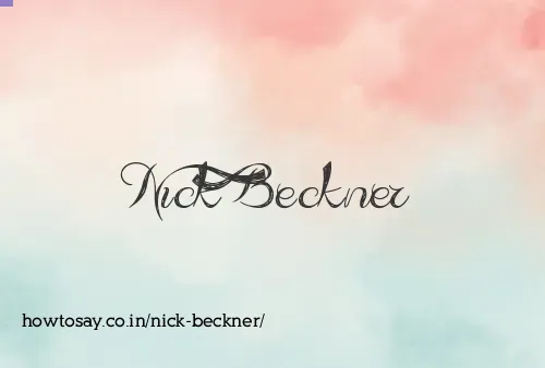 Nick Beckner