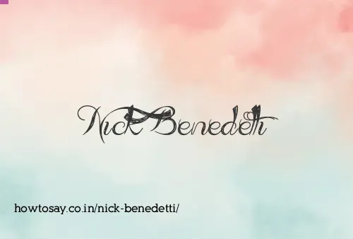 Nick Benedetti