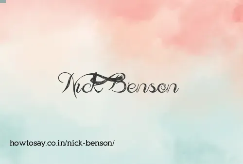 Nick Benson
