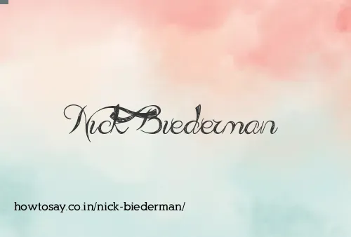 Nick Biederman