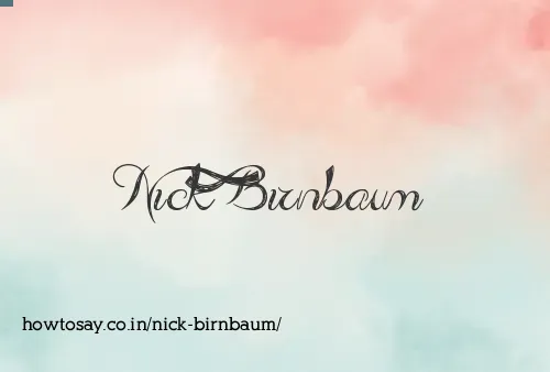 Nick Birnbaum