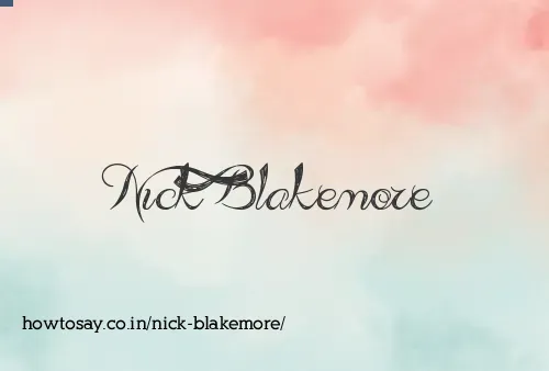 Nick Blakemore